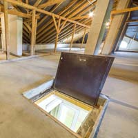 Attic space closeup